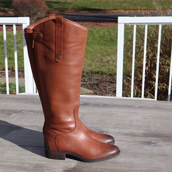 Sam Edelman penny riding boots brown - Picture 1 of 8